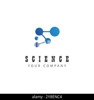 Molecule logo vector template element and symbol Stock Vector