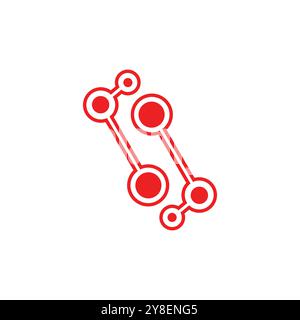 Molecule logo vector template element and symbol Stock Vector