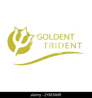 Trident logo vector template symbol element design Stock Vector