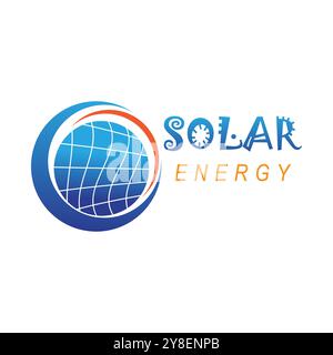 Solar panel logo vector flat and symbol design Stock Vector