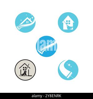 Cleaning Logo Template vector symbol nature Stock Vector