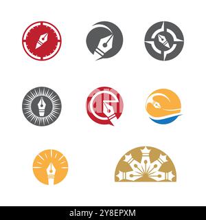 Nib Logo Template vector symbol nature Stock Vector