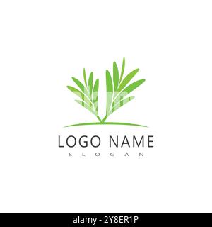 Rosemary  logo vector illustration template business element and symbol design Stock Vector