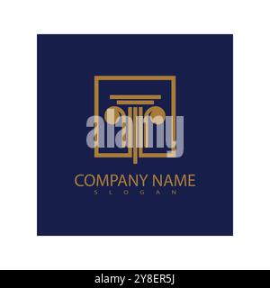 Column Logo vector symbol Template Stock Vector