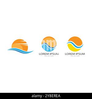 Sun Vector illustration Icon Logo Template design Stock Vector