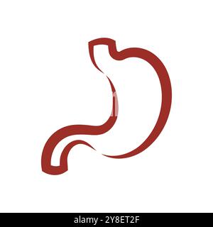 Stomach logo icon illustration vector flat and symbol design Stock Vector