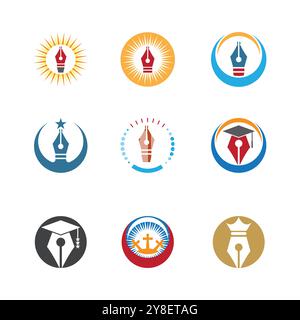 Nib Logo Template vector symbol nature Stock Vector