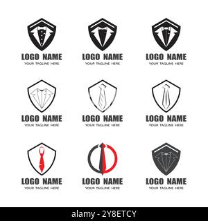 Tuxedo Logo Template vector symbol nature Stock Vector