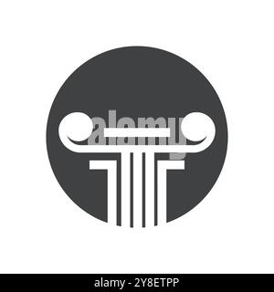 Column Logo vector symbol Template Stock Vector