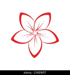 flower logo illustration vector design Stock Vector