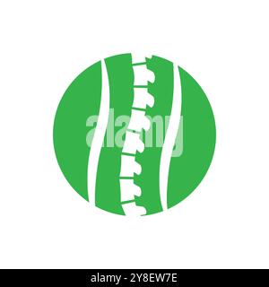 Spine diagnostics symbol logo template vector illustration design Stock Vector