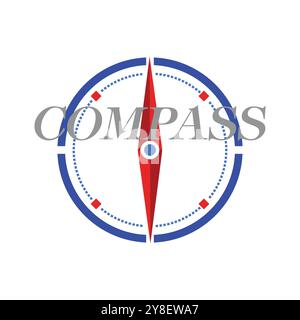Compass Logo Template vector icon illustration design Stock Vector