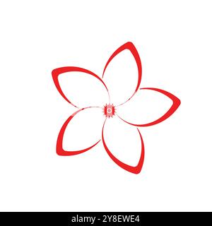 flower logo illustration vector design Stock Vector