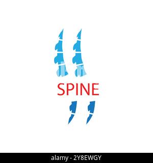 Spine diagnostics symbol logo template vector illustration design Stock Vector