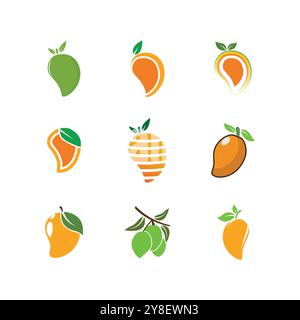 Orange logo design Vector icon illustration design Stock Vector