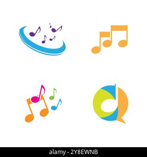 Music note Icon Vector illustration design Stock Vector