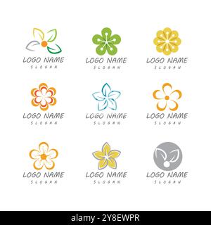 Mint leaves flat vector color icon template illustration design Stock Vector