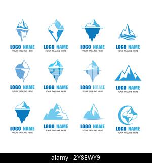 Ice berg Logo Template vector symbol nature Stock Vector