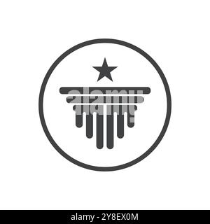 Column Logo vector symbol Template Stock Vector