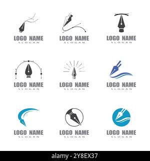 Pentool icon flat design vector illustration symbol Stock Vector