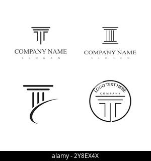 Column Logo vector symbol Template Stock Vector