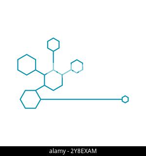 Molecule logo vector symbol template Stock Vector