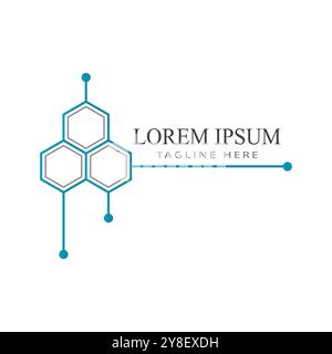 Molecule logo vector symbol template Stock Vector