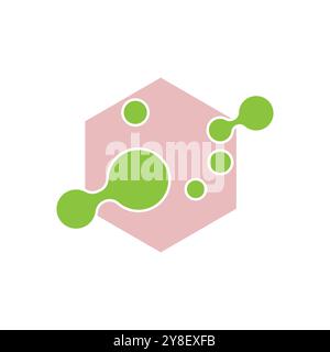 Molecule logo vector symbol template Stock Vector