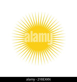 sun ilustration logo vector icon template Stock Vector