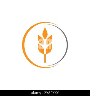 Wheat Logo template vector illustration design Stock Vector