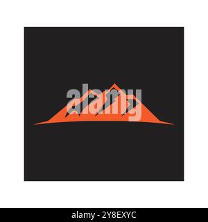 Mountain icon Logo Template Vector illustration design Stock Vector