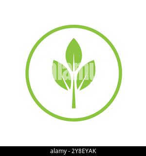 Logos of green leaf ecology nature element vector icon Stock Vector