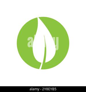 Logos of green leaf ecology nature element vector icon Stock Vector