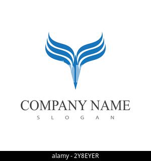 Water wave Logo vector and symbol Template Stock Vector
