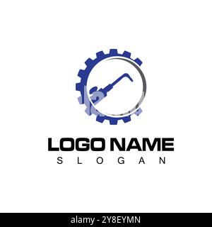 Welding Tool Vector Icon Design Illustration Stock Vector