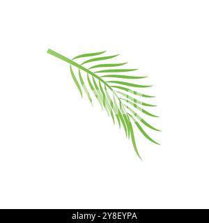 Leaf palm logo vector template symbol and design Stock Vector