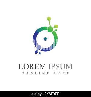 Molecule logo vector symbol template Stock Vector