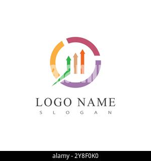 Business Finance logo template vector Stock Vector