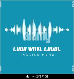 Sound waves vector illustration design template Stock Vector
