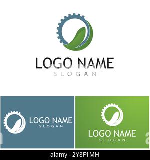 Technology logo template vector illustration Stock Vector
