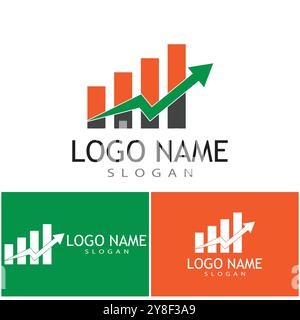 Business Finance professional logo template vector Stock Vector