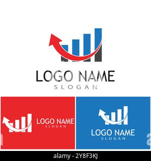 Business Finance professional logo template vector Stock Vector
