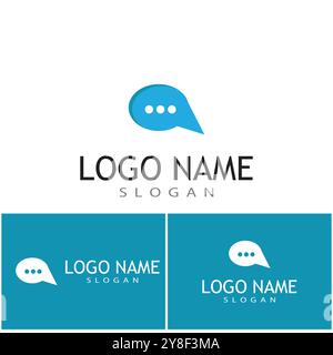 Chat Logo Template vector symbol nature Stock Vector