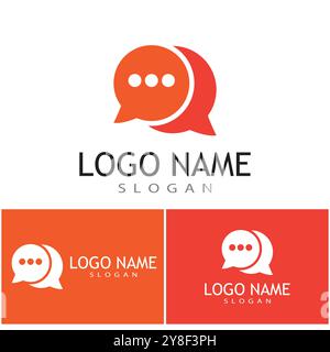 Chat Logo Template vector symbol nature Stock Vector