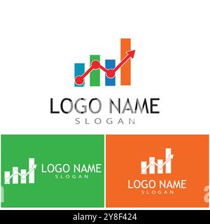 Business Finance professional logo template vector Stock Vector