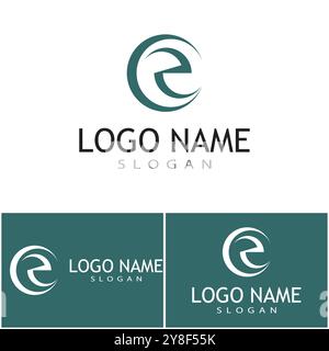 Circle vector flat design template Stock Vector