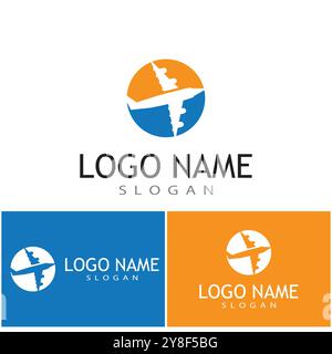 Airplane icon vector illustration design Logo Template Stock Vector
