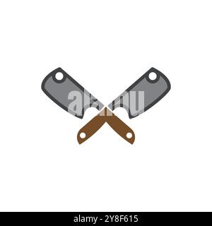 Kitchen icon cooking tools vector flat design Stock Vector