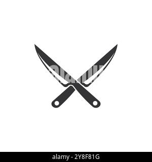 Kitchen icon cooking tools vector flat design Stock Vector