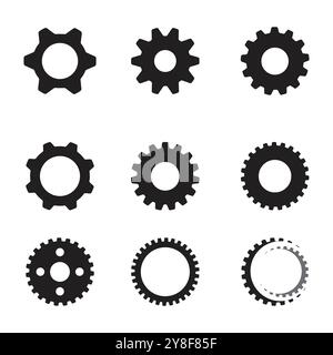 Gear Logo Template vector icon illustration design Stock Vector